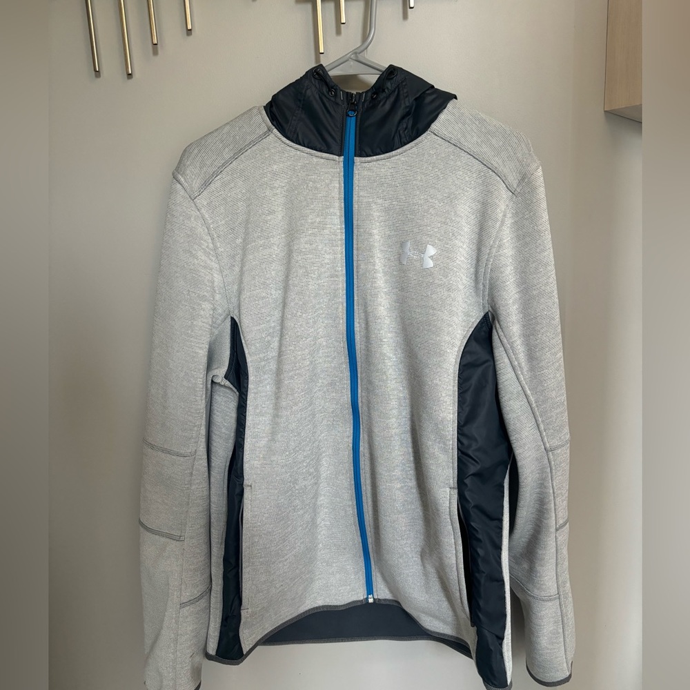 Men’s Gray Under Armour Hooded Jacket
